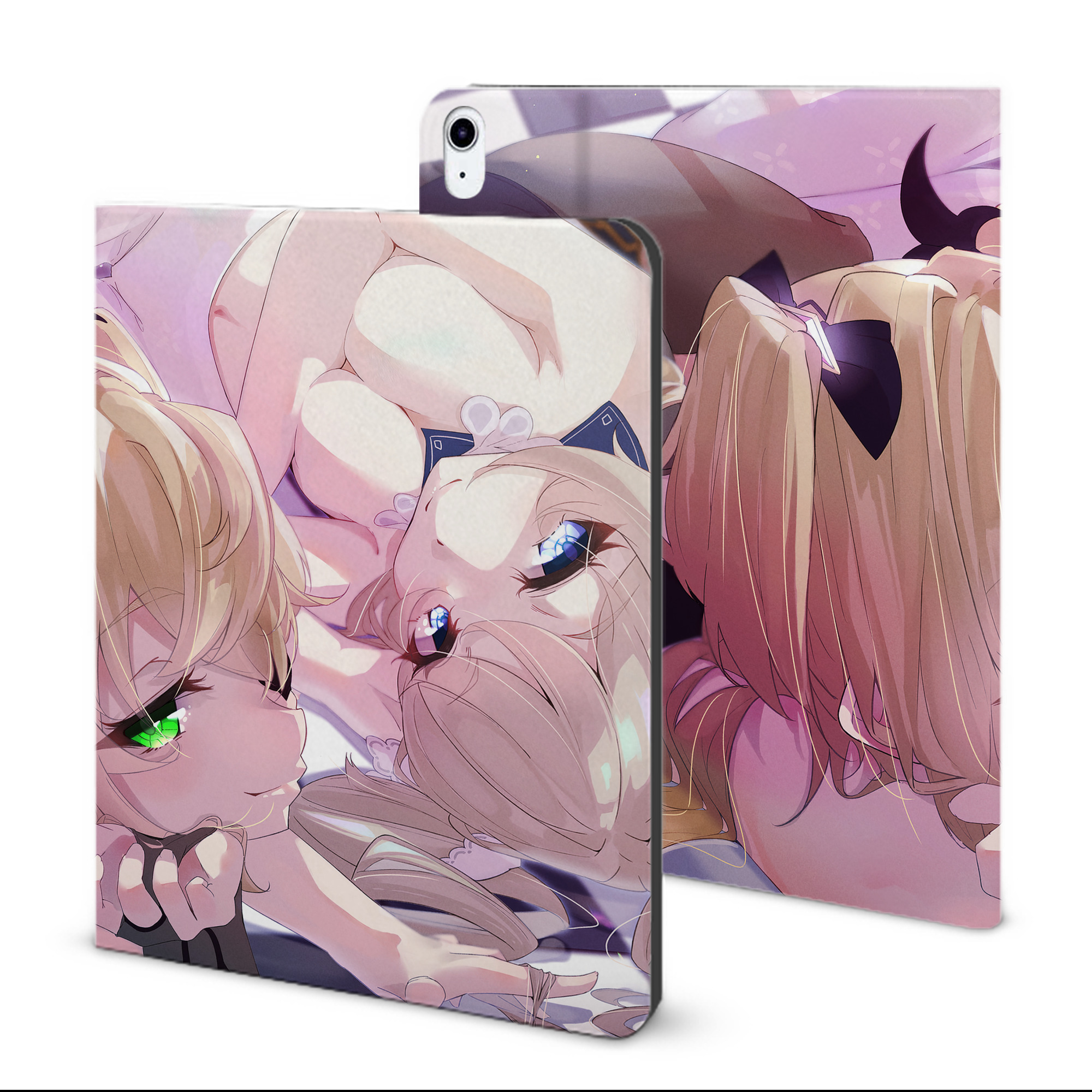 げんし神 genshin IPad ケース ブック型 PUレザー TPU 耐衝撃 軽量 薄型 ペン収納なし 全面保護 IPad 各モデル対応